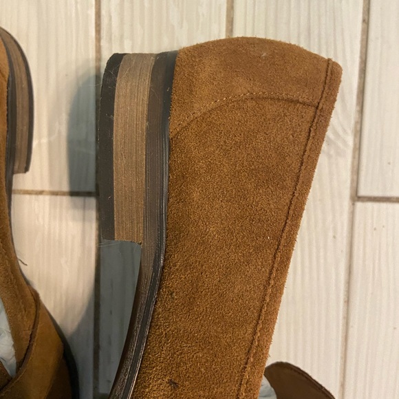 NWOT Franco Sarto Suede Loafers in Cognac - Picture 6 of 7